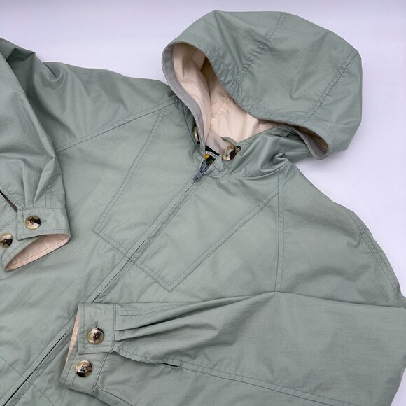 Cabela's Women's Hooded Rain Resistant Lined Zip Up Jacket, Size Medium, Sage - Picture 1 of 12